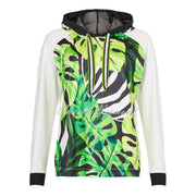 I'cona Tropical Palm Leaf Hooded Sweater - Style 64323-60291-820