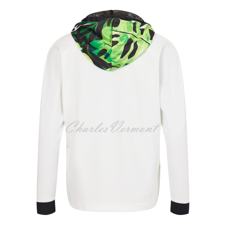 I'cona Tropical Palm Leaf Hooded Sweater - Style 64323-60291-820