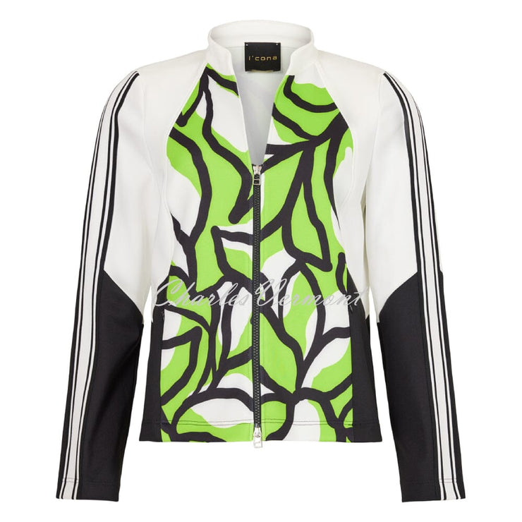 I'cona Abstract Print Zip Jacket - Style 67321-60284-82
