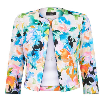 Tia Watercolour Print Bolero Jacket - Style 77633-7940-12