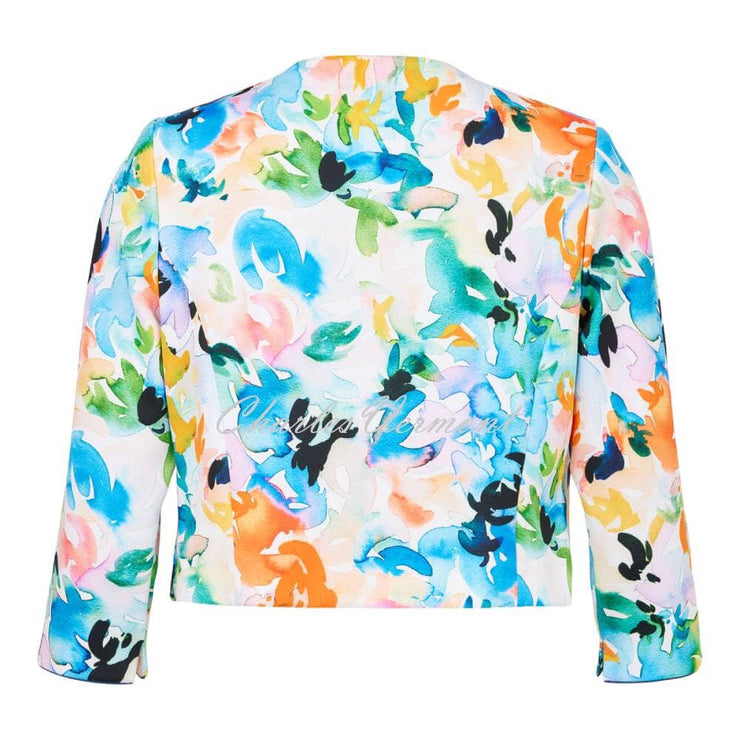 Tia Watercolour Print Bolero Jacket - Style 77633-7940-12