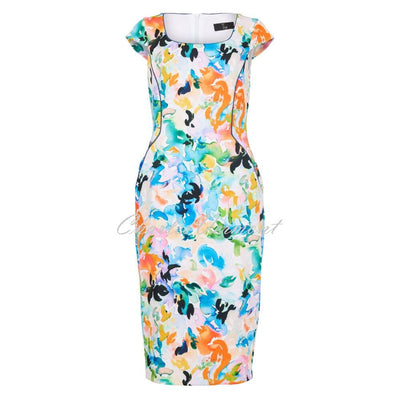 Tia Watercolour Print Dress - Style 78920-7940-12