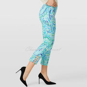 Robell Lena 09 - 7/8 Cropped Trouser - Style 52550-5654-75 (Paisley Print)