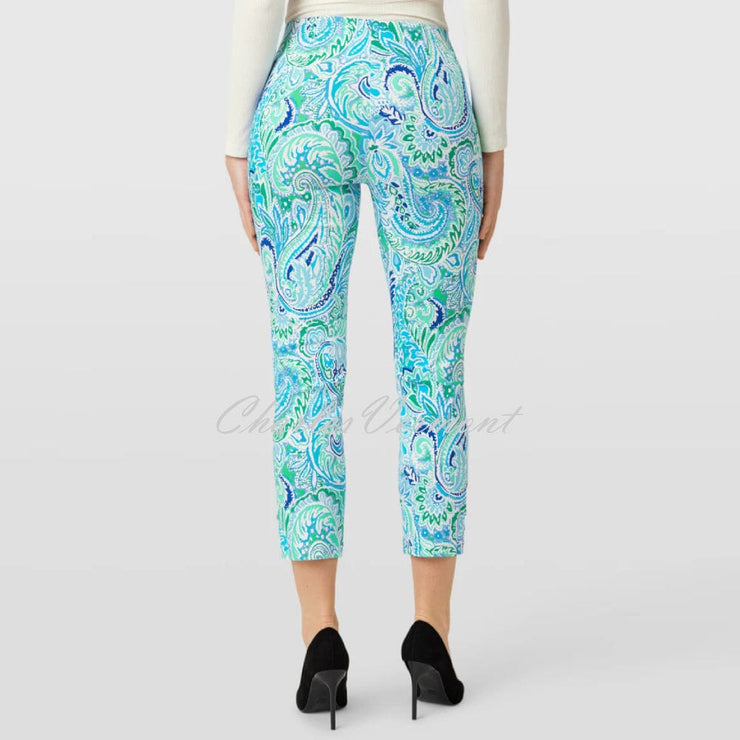 Robell Lena 09 - 7/8 Cropped Trouser - Style 52550-5654-75 (Paisley Print)