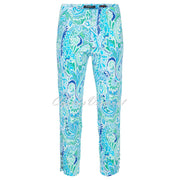 Robell Lena 09 - 7/8 Cropped Trouser - Style 52550-5654-75 (Paisley Print)