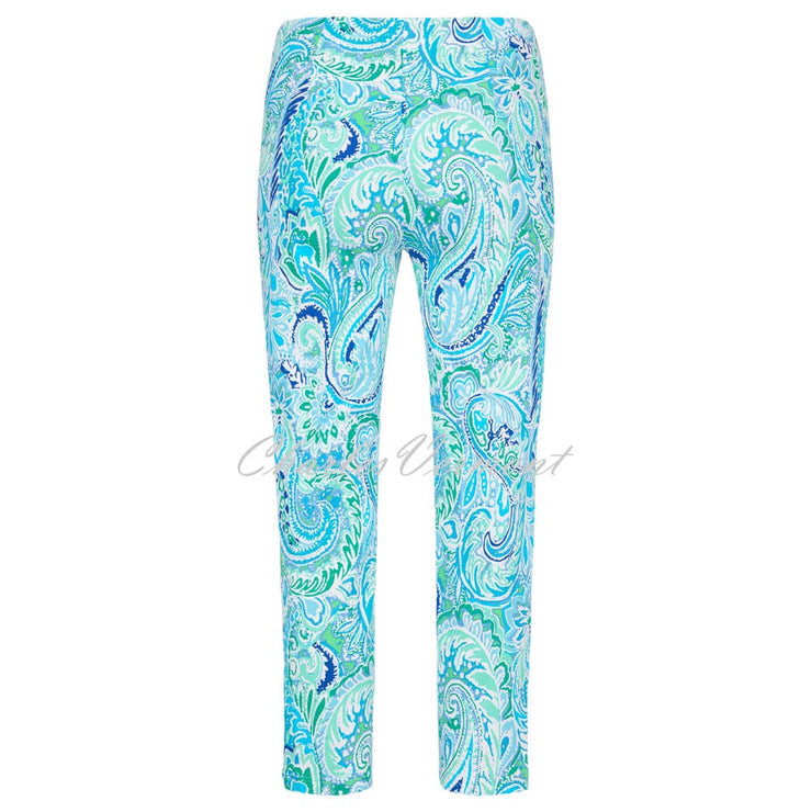 Robell Lena 09 - 7/8 Cropped Trouser - Style 52550-5654-75 (Paisley Print)