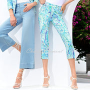 Robell Lena 09 - 7/8 Cropped Trouser - Style 52550-5654-75 (Paisley Print)