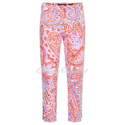 Robell Lena 09 - 7/8 Cropped Trouser - Style 52550-5664-40 (Paisley Print)