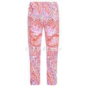 Robell Lena 09 - 7/8 Cropped Trouser - Style 52550-5664-40 (Paisley Print)