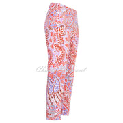 Robell Lena 09 - 7/8 Cropped Trouser - Style 52550-5664-40 (Paisley Print)