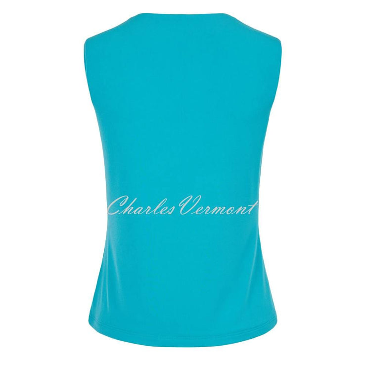 Tia Camisole Top with Sweetheart Neckline - Style 73051-7093-7304 (Aqua) 