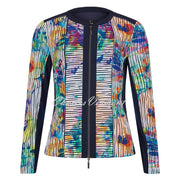 Tia Patterned Zip Jacket - Style 77634-7963-84
