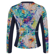Tia Patterned Zip Jacket - Style 77634-7963-84