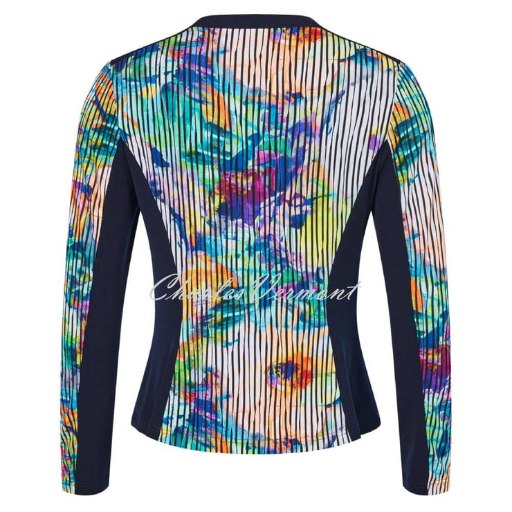 Tia Patterned Zip Jacket - Style 77634-7963-84