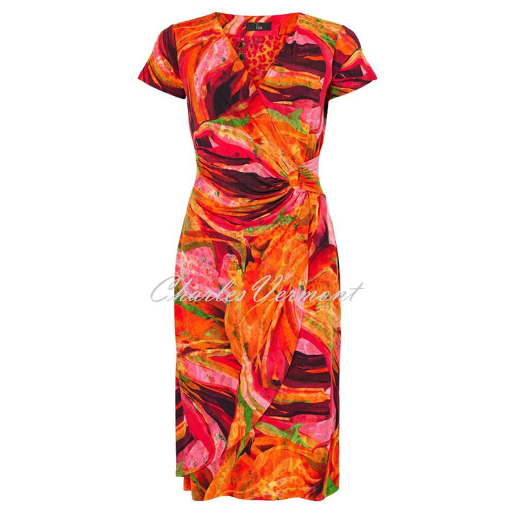 Tia Tropical Print Wrap Dress - Style 78774-7964-46