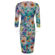 Tia V-Neckline Patterned Dress with Sunbeam Design - Style 78963-7963-84