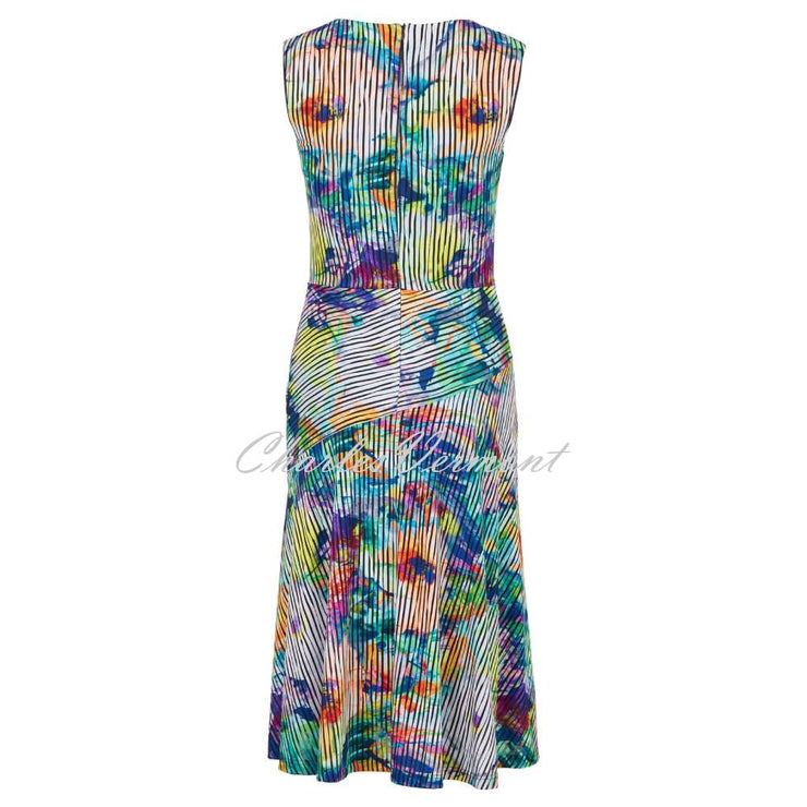Tia V-Neckline Fit and Flare Patterned Dress - Style 78969-7963-84