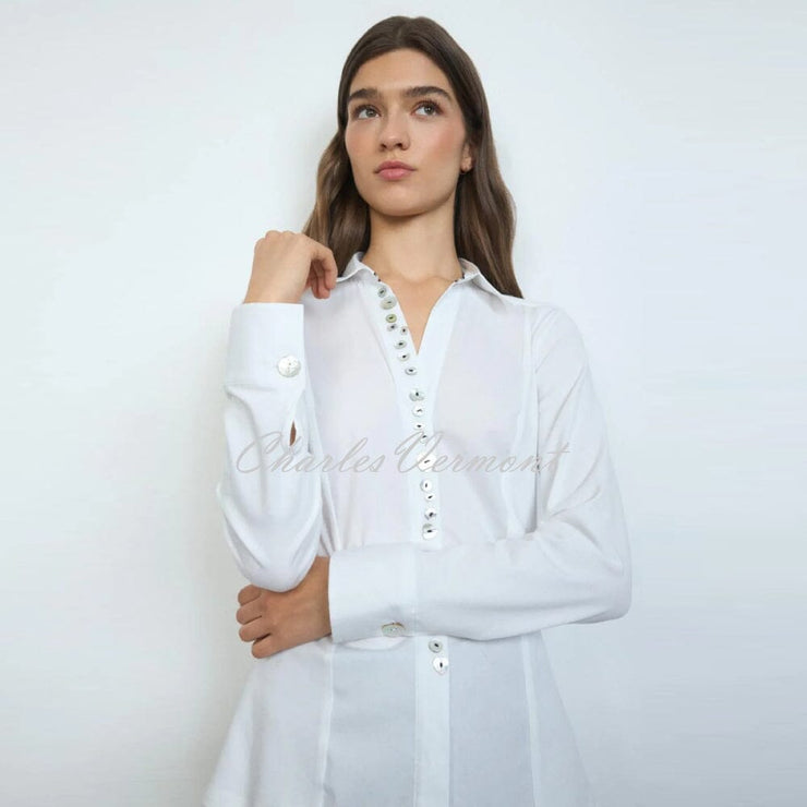 Tinta 'Alessandra' Blouse With Decorative Button Detailing - Style 3857101