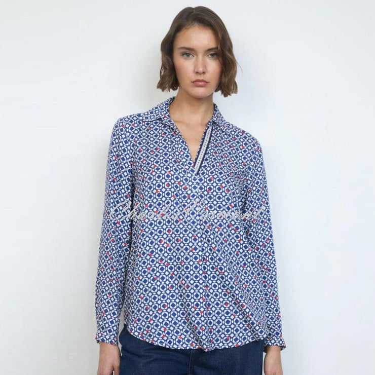 Tinta 'Camilia' Geometric Print Blouse - Style 3858014