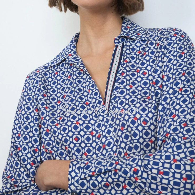 Tinta 'Camilia' Geometric Print Blouse - Style 3858014