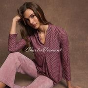 Tinta 'Leonia' V-Neck Top - Style 3891058 (Prune / Multi)