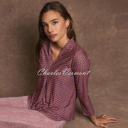 Tinta 'Leonia' V-Neck Top - Style 3891058 (Prune / Multi)