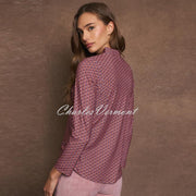 Tinta 'Leonia' V-Neck Top - Style 3891058 (Prune / Multi)