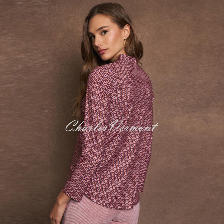 Tinta 'Leonia' V-Neck Top - Style 3891058 (Prune / Multi)