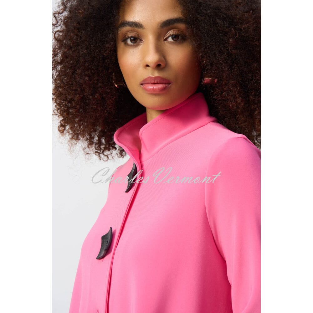 Joseph Ribkoff Trapeze Button Jacket - Style 193198 (Bubble Gum