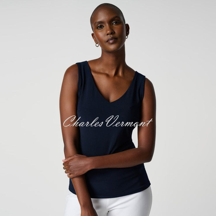 Joseph Ribkoff V-Neck Camisole - Style 201546 (Midnight Blue)