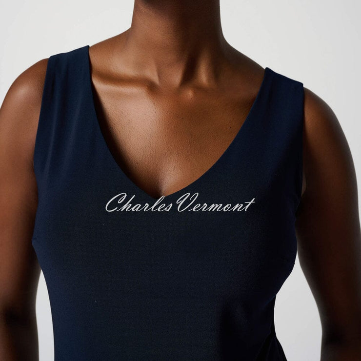 Joseph Ribkoff V-Neck Camisole - Style 201546 (Midnight Blue)