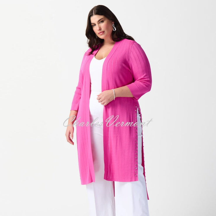 Joseph Ribkoff Cover Up With Stud Detail - Style 222929 (Ultra Pink)