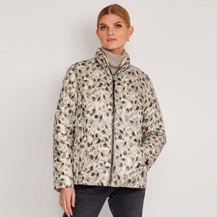 Frandsen Lightly Padded 2-in-1 Reversible Jacket - Style 726-588-8511 (Pale Beige / Dark Brown / Khaki / Multi)