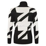 Habella Houndstooth Diamante Sweater - Style 54128-60002-11
