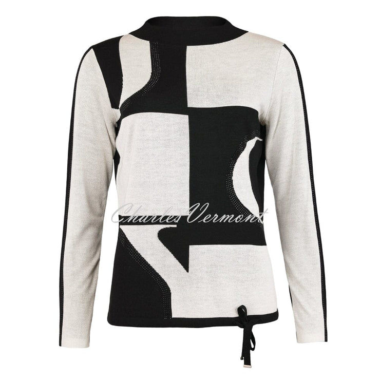 I'cona Sweater With Black Diamante Detail- Style 64190-60002-90