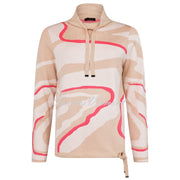I'cona Cowl Neck Sweater With Drawstring Hem - Style 64205-60198-144