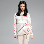 I'cona Cowl Neck Sweater With Drawstring Hem - Style 64205-60198-144