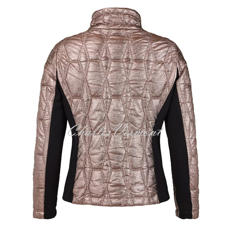 I cona Quilted Metallic Effect Jacket Style 67228 60204 17