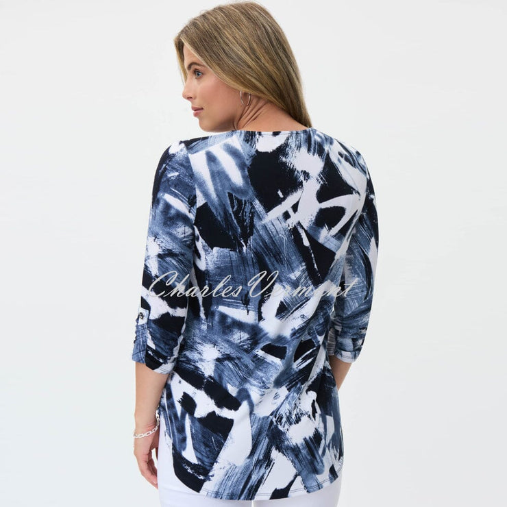 Joseph Ribkoff Abstract Print Tunic Top - Style 231299