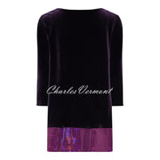 Tia V-neck Velvet Sequin Top - Style 73048-7760-58