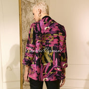 Joseph Ribkoff Abstract Print Jacquard Jacket - Style 233192