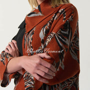 Joseph Ribkoff Tiger Print Sweater Top - Style 233100