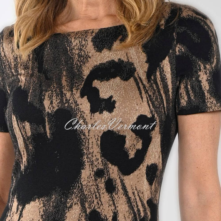 Frank Lyman Animal Print Knit Dress - Style 233410