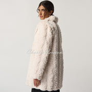 Joseph Ribkoff Faux Fur Coat - Style 233942