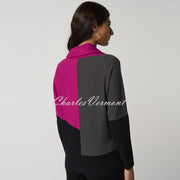 Joseph Ribkoff Colour-Block Cowl Neck Sweater Top - Style 233954
