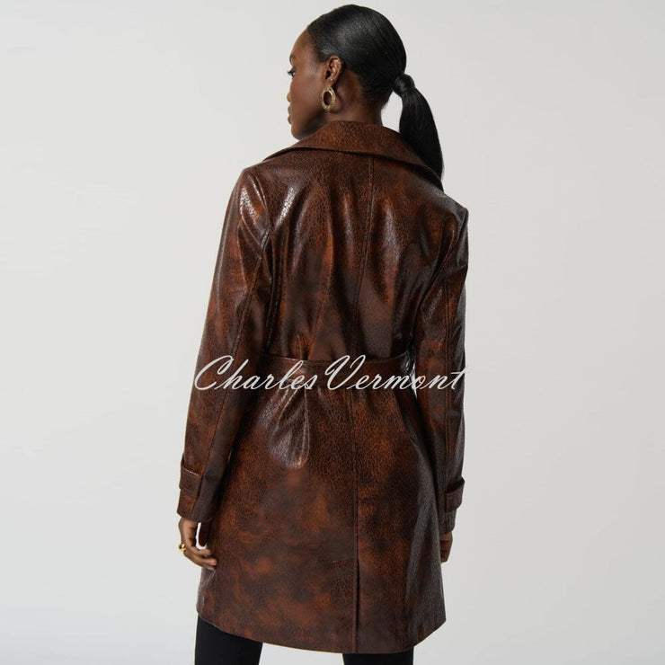 Joseph Ribkoff Faux Leather Coat - Style 233973