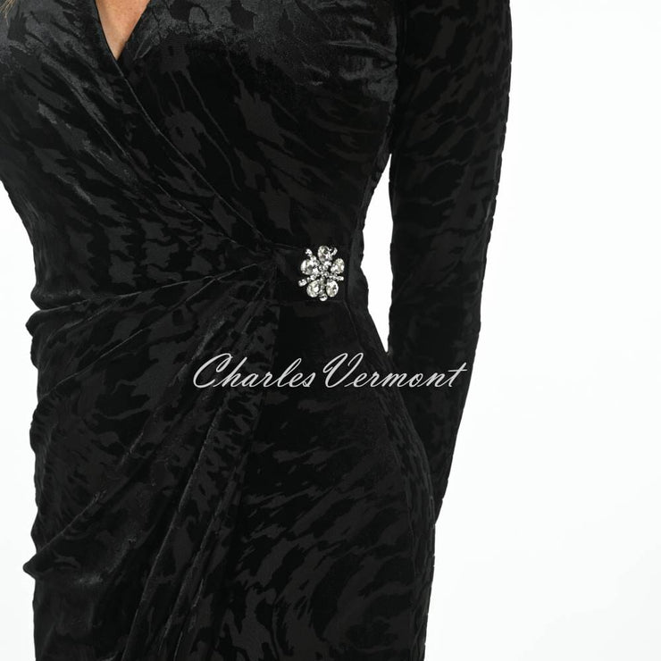 Frank Lyman Printed Velvet Dress - Style 234290