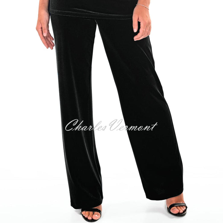 Frank Lyman Velour Trouser - Style 234344 (Black)