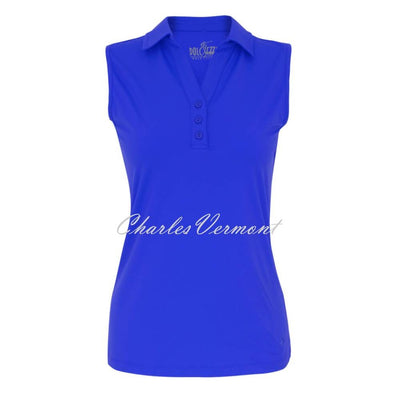 Dolcezza 'Golf' Sleeveless Top - Style 23470 (Royal Blue)