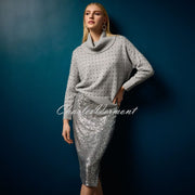 Joseph Ribkoff Studded Cowl Neck Sweater - Style 234909